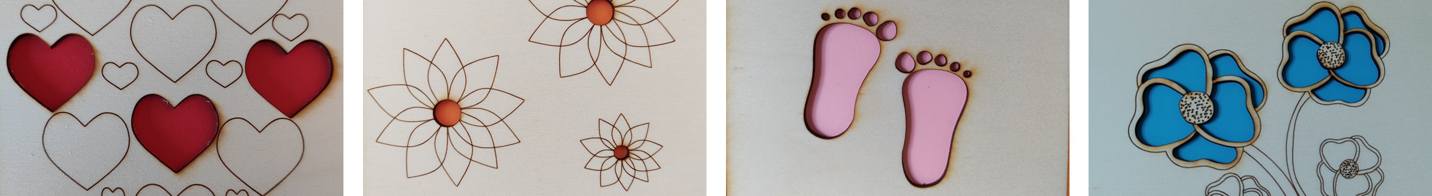 The colour pops through the laser cut cards from Greet and smile