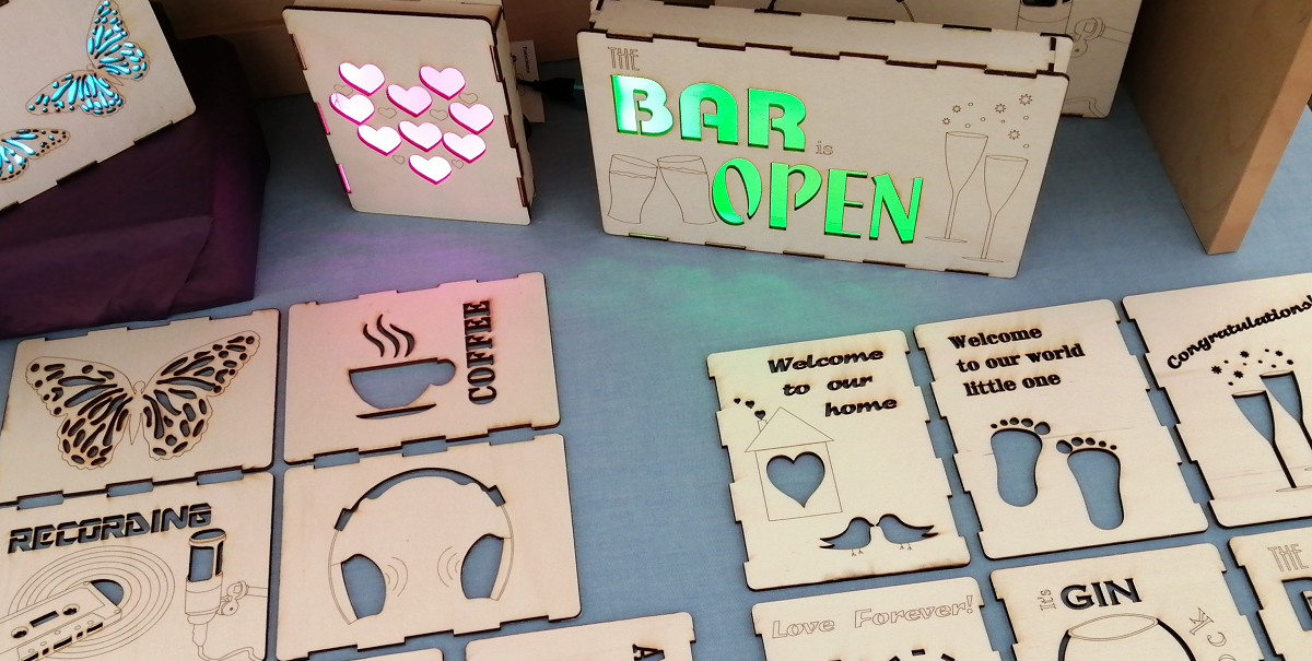Greet and smile Illuminated LED Light Boxes